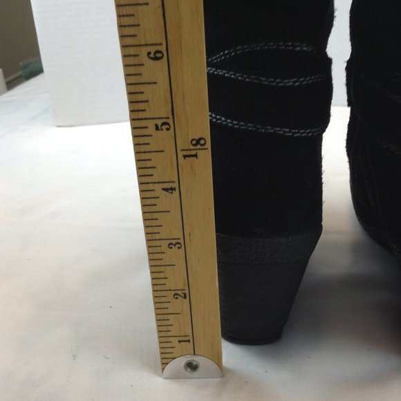 Blondo 'Leana' Black Suede Aqua Protect Knee High Boots - Picture 13 of 16